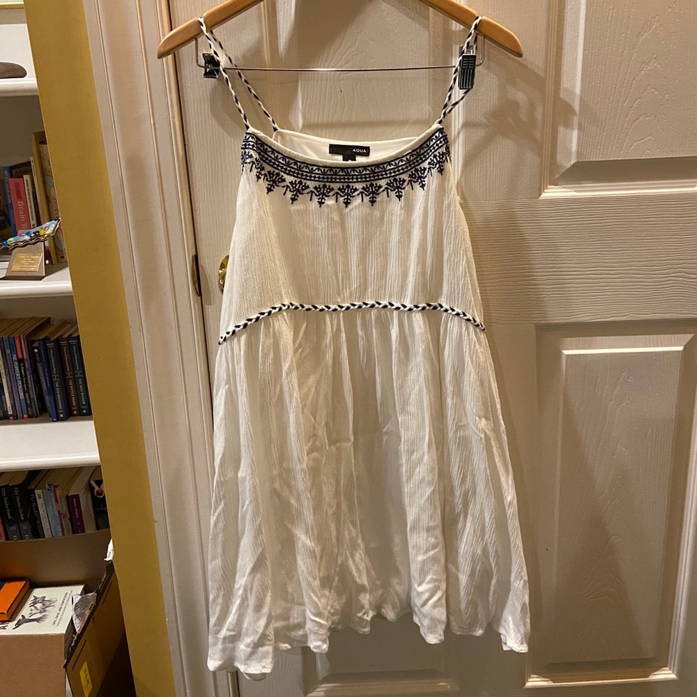 White mini Aqua dress - Like NEW